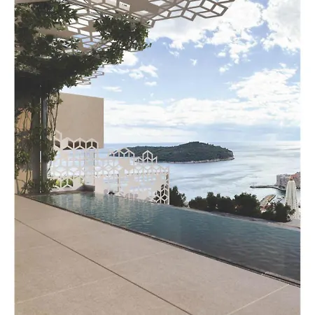 Gorgeous Ground Floor W Pool & Patio 公寓 杜布罗夫尼克