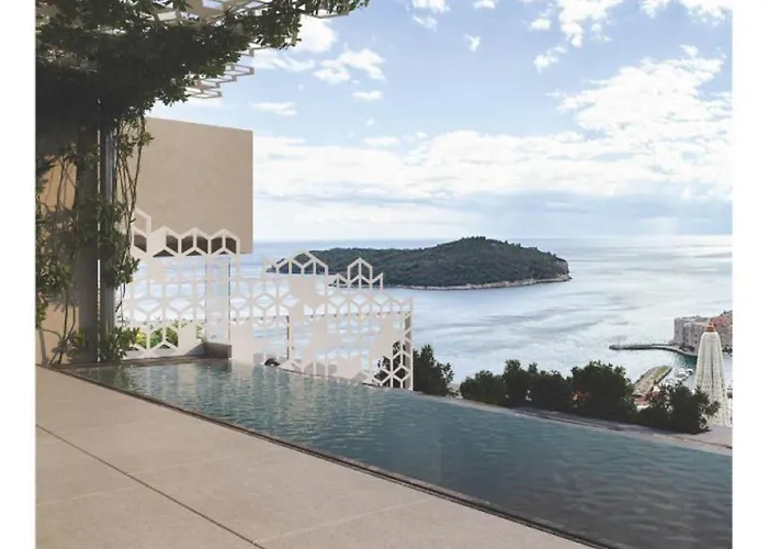 Gorgeous Ground Floor W Pool & Patio 公寓 杜布罗夫尼克